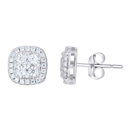 925 Sterling Silver Moissanite Earrings