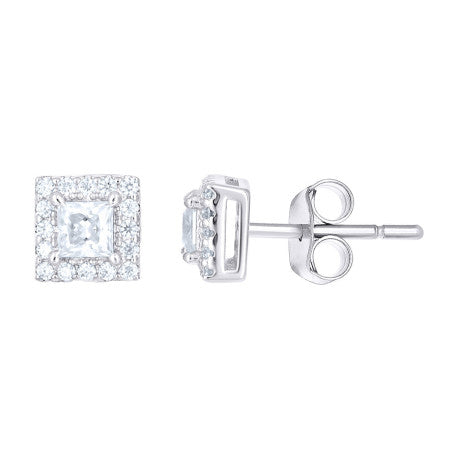 925 Sterling Silver Moissanite Earrings