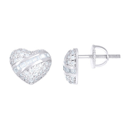 925 Sterling Silver Moissanite Earrings