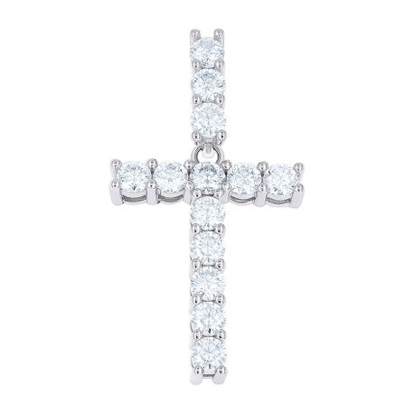 925 Sterling Silver Moissanite Initial Letter T Pendant
