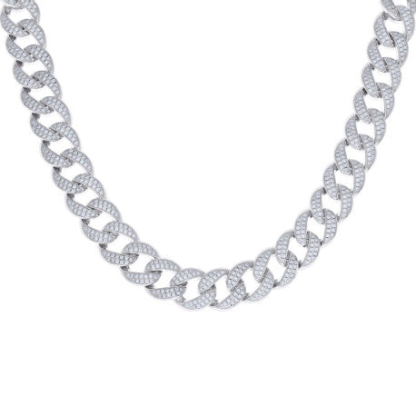 925 Sterling Silver Moissanite Miami Cuban 14mm