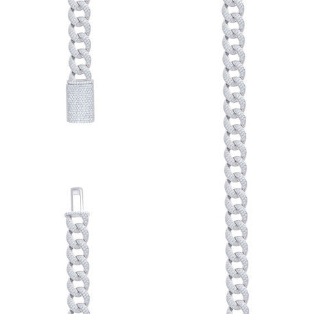 925 Sterling Silver Moissanite Miami Cuban 16mm