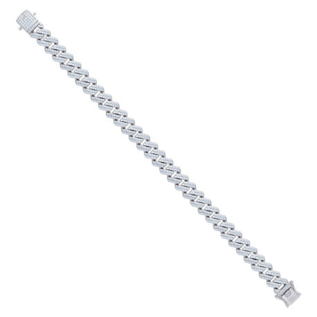 925 Sterling Silver Moissanite Monaco 10mm