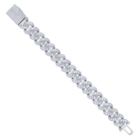 925 Sterling Silver Moissanite Necklace 18mm