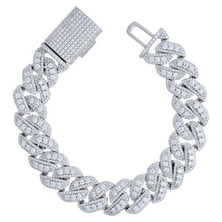 925 Sterling Silver Moissanite Necklace 18mm