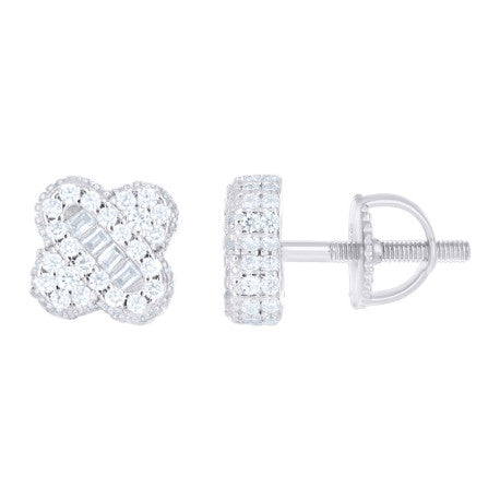 925 Sterling Silver Moissanite Earring