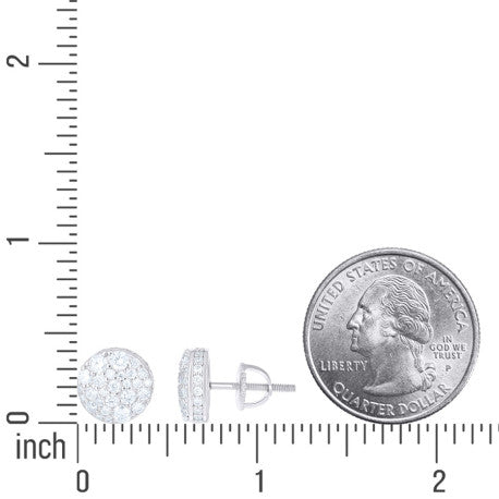 925 Sterling Silver Moissanite Earring