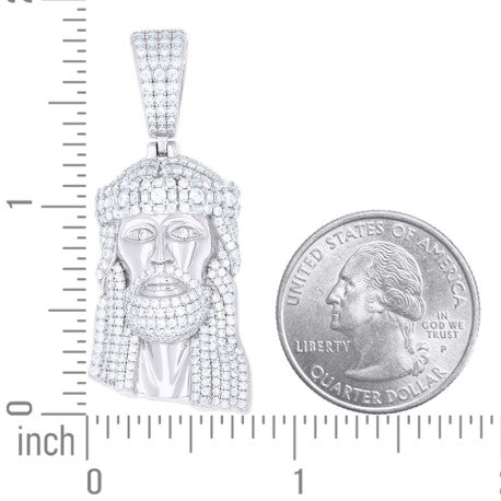 925 Sterling Silver Moissanite Pendant