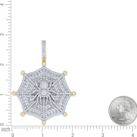 925 Sterling Silver Moissanite Pendant