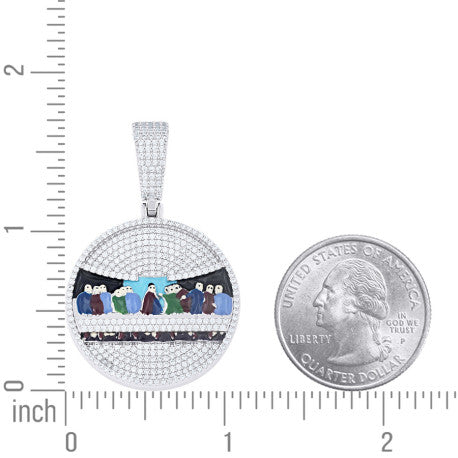 925 Sterling Silver Moissanite Pendant
