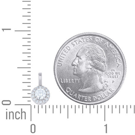 925 Sterling Silver Moissanite Pendant