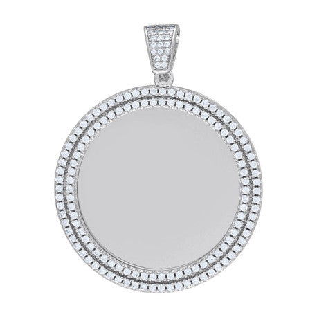 925 Sterling Silver Moissanite Pendant