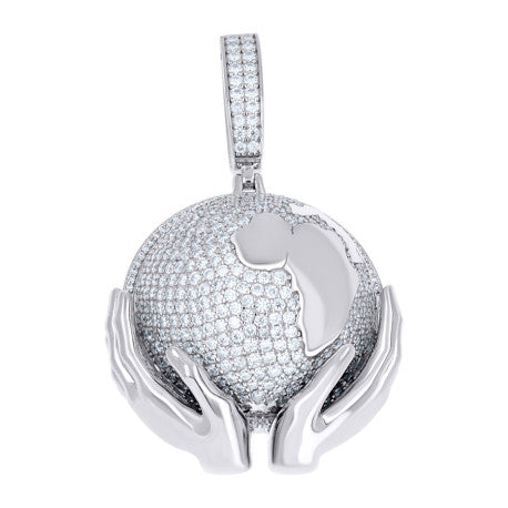 925 Sterling Silver Moissanite Pendant