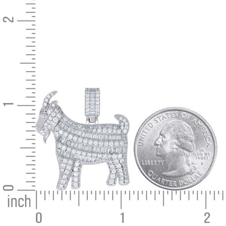 925 Sterling Silver Moissanite Pendant