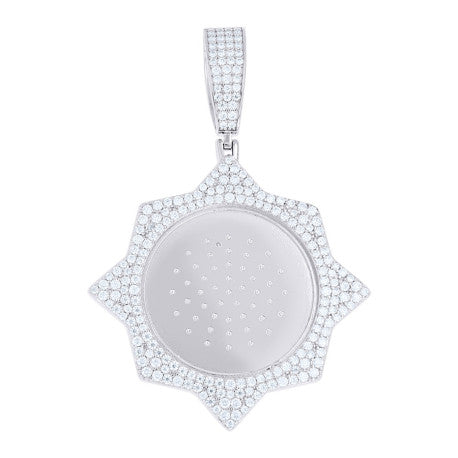 925 Sterling Silver Moissanite Pendant
