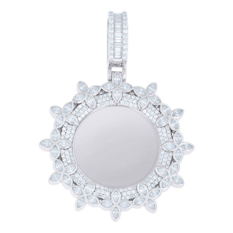 925 Sterling Silver Moissanite Pendant