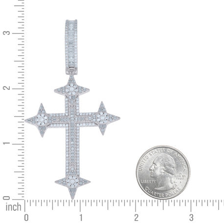 925 Sterling Silver Moissanite Pendant