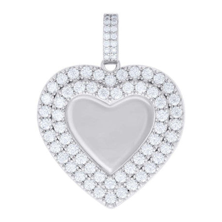 925 Sterling Silver Moissanite Pendant