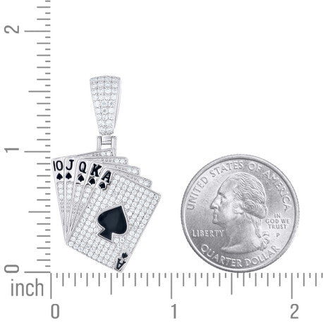 925 Sterling Silver Moissanite Pendant