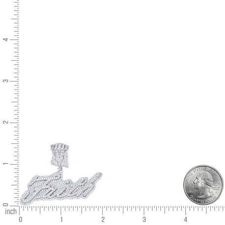 925 Sterling Silver Moissanite Pendant