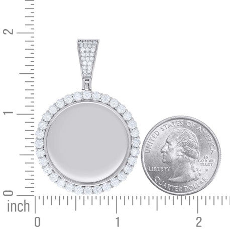 925 Sterling Silver Moissanite Pendant