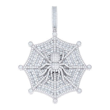 925 Sterling Silver Moissanite Pendant