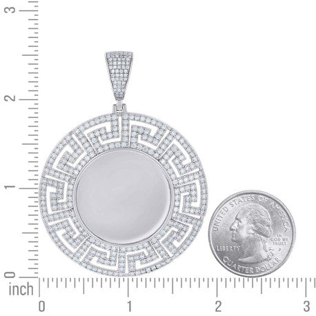 925 Sterling Silver Moissanite Pendant