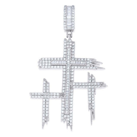 925 Sterling Silver Moissanite Pendant