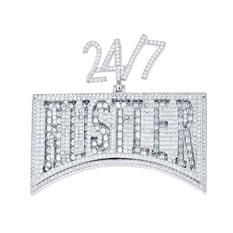 925 Sterling Silver Moissanite Pendant