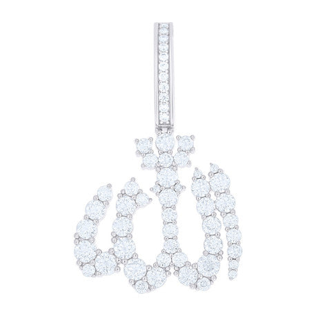 925 Sterling Silver Moissanite Pendant