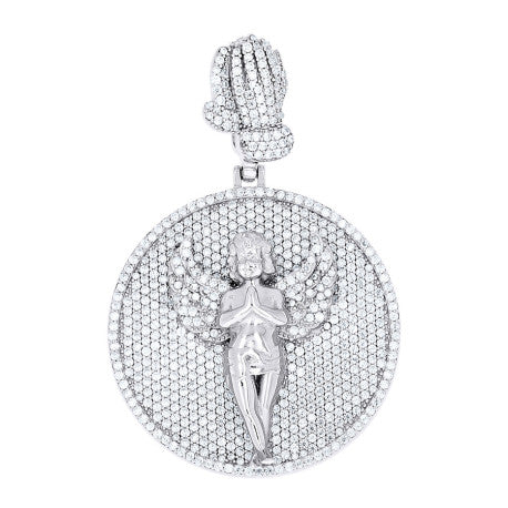 925 Sterling Silver Moissanite Pendant