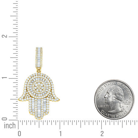 925 Sterling Silver Moissanite Pendant