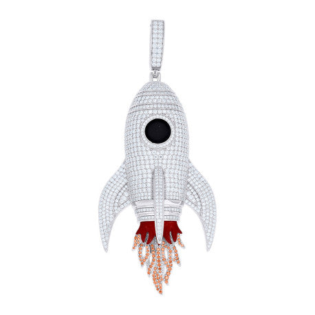 925 Sterling Silver Moissanite Pendant