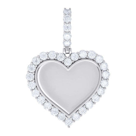 925 Sterling Silver Moissanite Pendant