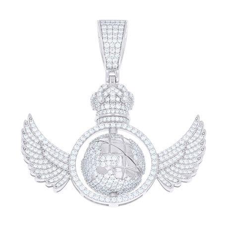 925 Sterling Silver Moissanite Pendant