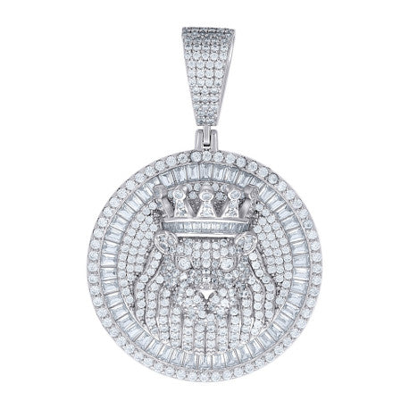 925 Sterling Silver Moissanite Pendant