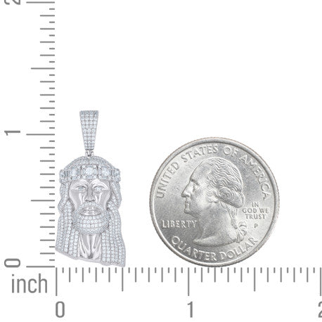 925 Sterling Silver Moissanite Pendant
