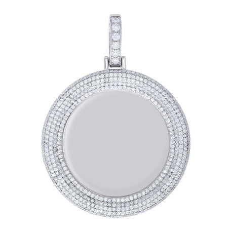 925 Sterling Silver Moissanite Pendant