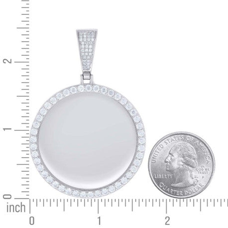 925 Sterling Silver Moissanite Pendant