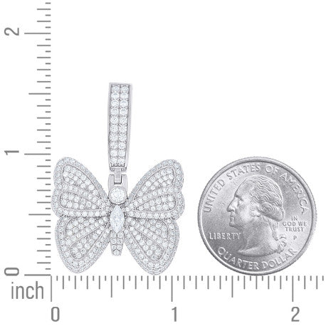 925 Sterling Silver Moissanite Pendant