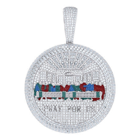925 Sterling Silver Moissanite Pendant
