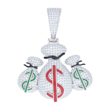 925 Sterling Silver Moissanite Pendant