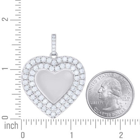 925 Sterling Silver Moissanite Pendant