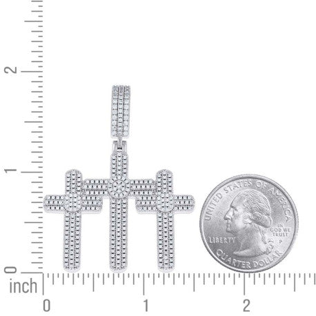 925 Sterling Silver Moissanite Pendant