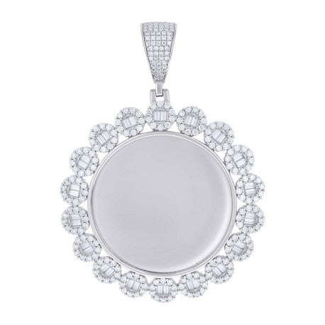 925 Sterling Silver Moissanite Pendant