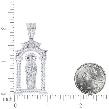 925 Sterling Silver Moissanite Pendant