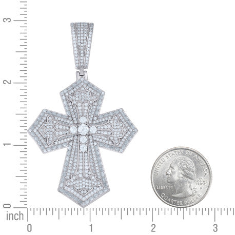 925 Sterling Silver Moissanite Pendant