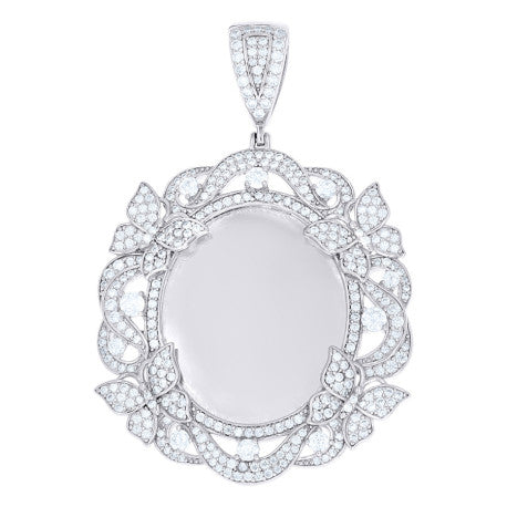 925 Sterling Silver Moissanite Pendant