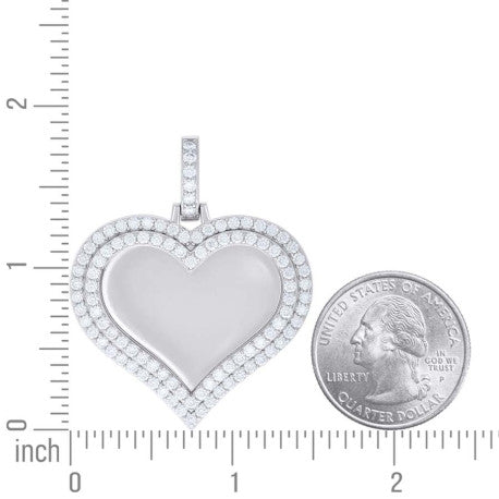 925 Sterling Silver Moissanite Pendant
