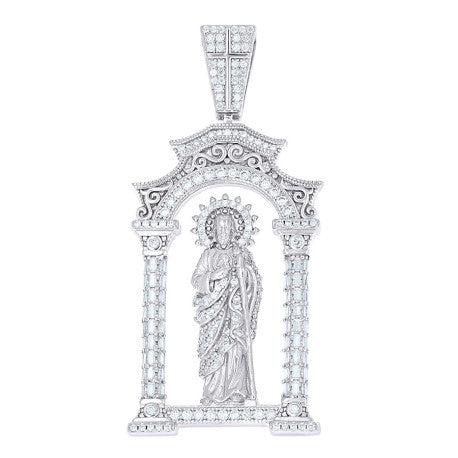 925 Sterling Silver Moissanite Pendant